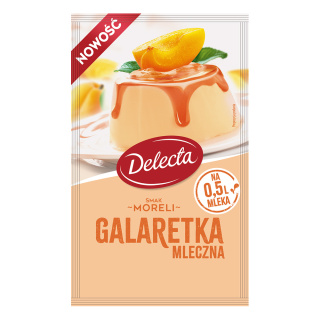 Delecta Galaretka mleczna smak moreli 60g