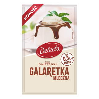 Delecta Galaretka mleczna smak śmietanki 60g