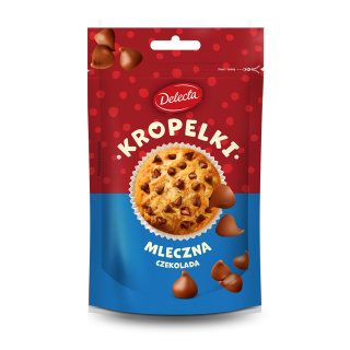 Delecta Kropelki mleczna czekolada 80g