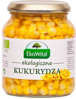 EkoWital Kukurydza w zalewie BIO 340 g / 230 g