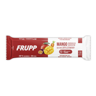 FRUPP Baton liofilizowany mango-marchew bezglutenowy 10g NOWOŚĆ