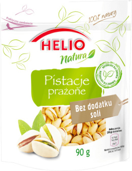 HELIO NATURA Orzechy pistacjowe prażone bez soli 90g