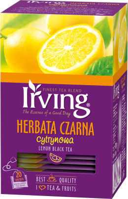 IRVING Herbata czarna cytrynowa 20 kopertek 30g