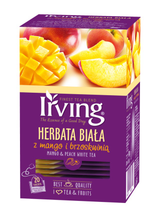 IRVING Herbata biała mango z brzoskwinią 20 kopertek 30g