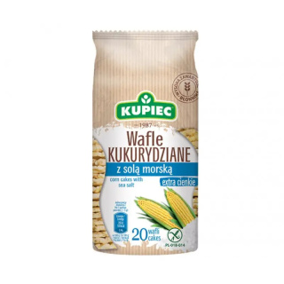 KUPIEC Wafle kukurydziane z solą morską 105g