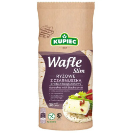 KUPIEC Wafle ryżowe z czarnuszką 90G