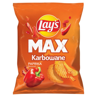 LAY'S MAX Chipsy ziemniaczane Karbowane Paprykowe 40g