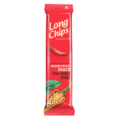 LONG CHIPS Chipsy ziemniaczane o smaku słodkiej papryki chilli 75g
