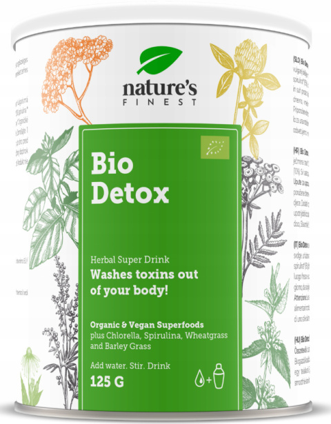 NATURE'S FINEST Bio DETOX mix Naturalna mieszanka zielonych superfood 125g