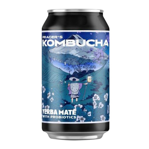 PRAGER'S Kombucha Yerba Mate 330ml