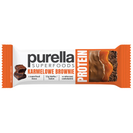 Purella Superfoods Protein bar baton proteinowy proteinowy karmelowe brownie 45g