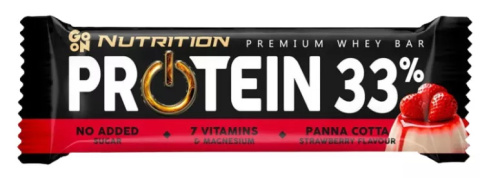 SANTE Go On Nutrition Protein Bar 33% Panna Cotta Truskawka 50g