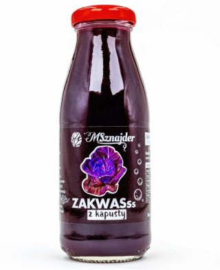 Sok zakwas z czerwonej kiszonej kapusty 250ml