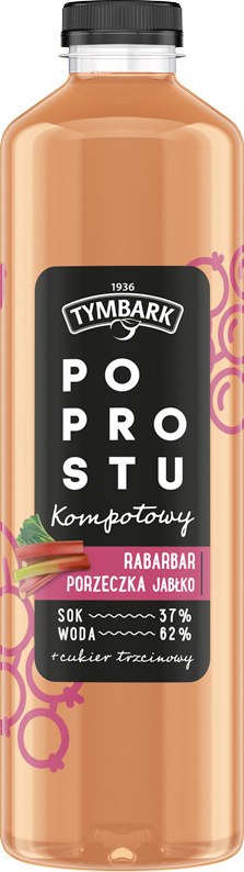 TYMBARK PO PROSTU Napój Kompotowy Rabarbar 1,25l